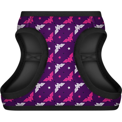 Шлея для собак WAUDOG Clothes з QR паспортом &quot;Диво-жінка фіолет&quot; XS3 (1003-4008)