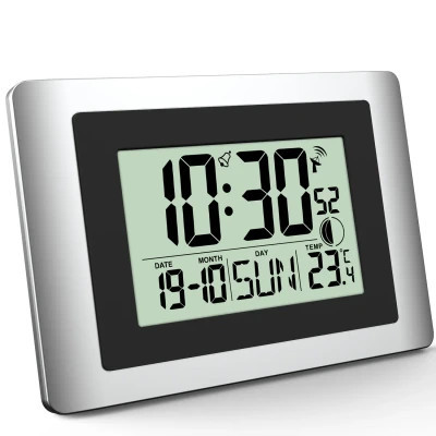 Настінний годинник Technoline WS8028 Silver/Black (DAS302459)