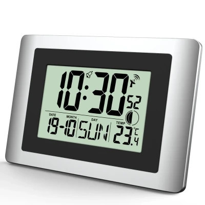 Настінний годинник Technoline WS8028 Silver/Black (DAS302459)