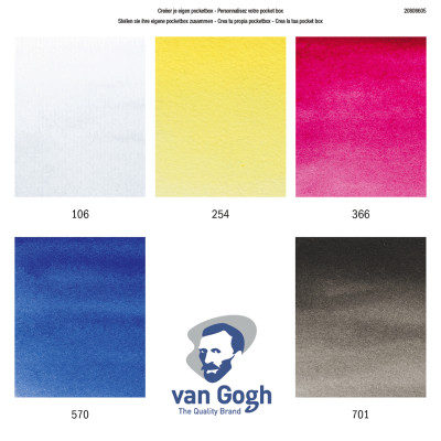 Акварельні фарби Royal Talens Van Gogh Primary 5 кювет (8712079498467)