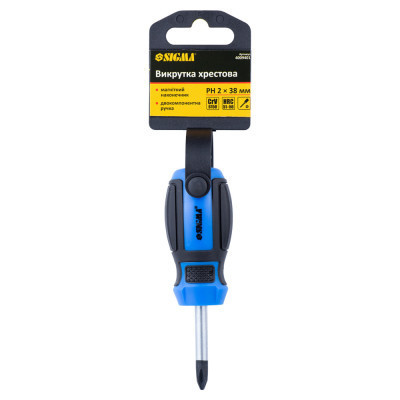 Викрутка Sigma хрестова PH 2x38мм CrV Mega (4009401)