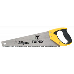 Ножівка Topex по дереву, 400 мм, &quot;Aligator&quot;, 7TPI (10A441)