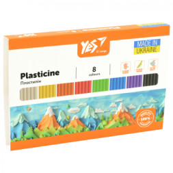 Пластилін Yes Orange Line 8 кольорів 160 г (540687)