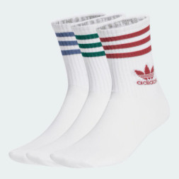 Шкарпетки Adidas Crew Sock 3str JI9471 білий, червоний, зелений, синій XL (46-48) (4067905454662)