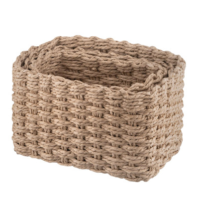 Кошик для зберігання Ardesto Prestigio Плетені Бежеві 3 шт. 3.3 / 2.2 / 1.4 л (ARHC2505BE)