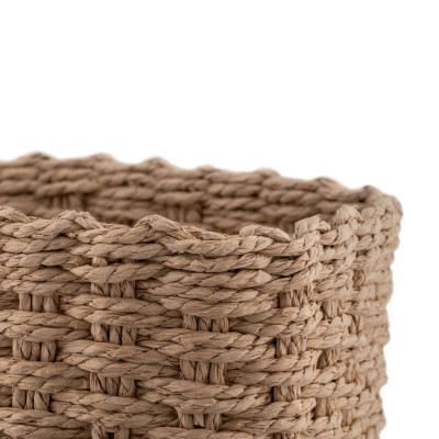 Кошик для зберігання Ardesto Prestigio Плетені Бежеві 3 шт. 3.3 / 2.2 / 1.4 л (ARHC2505BE)