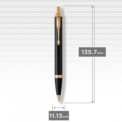 Ручка кулькова Parker IM 17 UKRAINE Black GT BP Тризуб (22032_TR)