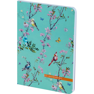 Книга записна Axent A5 Olga Selyshcheva Spring 80 аркушів, клітинка (8700-9-A-OS)