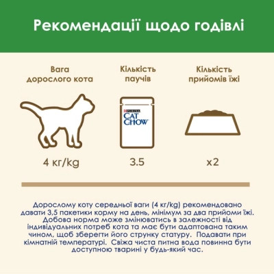 Вологий корм для кішок Purina Cat Chow Sterilised з ягням та зеленою квасолею в желе 85г (7613037025484)