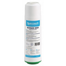 Картридж для фільтра глечика Ecosoft Картридж з сумішшю EcomixD531 Ecosoft 2.5х10&quot;, видаляє жорсткість, (CRV2510ECO)