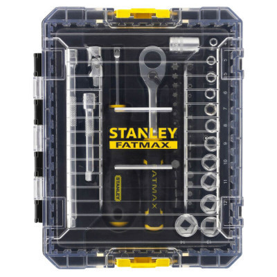 Набор инструментов Stanley FatMax Maxi Drive торцевых 1/4&quot;, шестигранных, 48 шт., кейс (FMMT98101-0)