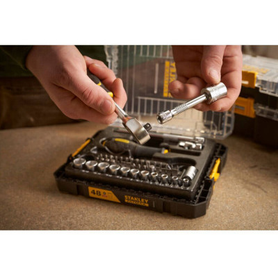 Набор инструментов Stanley FatMax Maxi Drive торцевых 1/4&quot;, шестигранных, 48 шт., кейс (FMMT98101-0)