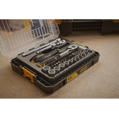 Набор инструментов Stanley FatMax Maxi Drive торцевых 1/4&quot;, шестигранных, 48 шт., кейс (FMMT98101-0)
