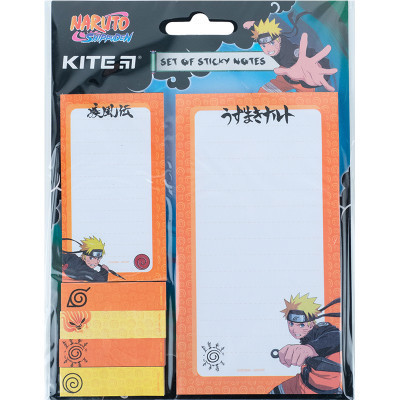 Папір для нотаток Kite з клейким шаром Naruto (NR23-299-1)