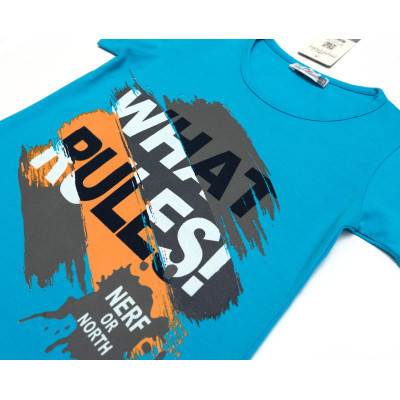 Піжама дитяча Matilda &quot;WHAT RULES!&quot; (M12264-3-128B-blue)