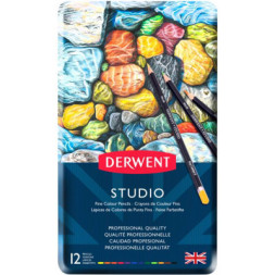 Олівці кольорові Derwent Studio, 12 кольорів (5010255713476)