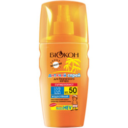 Засіб для засмаги Біокон Дитячий спрей для безпечної засмаги Суперзахист SPF-50 160 мл (4820008318404)