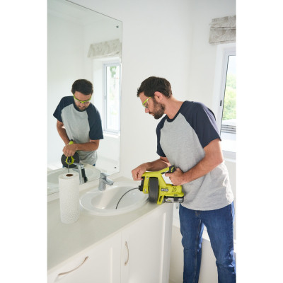 Прочисная машина Ryobi Машина для прочищення труб Ryobi R18DA-0 акумуляторна 18В ONE+ (5133004642)