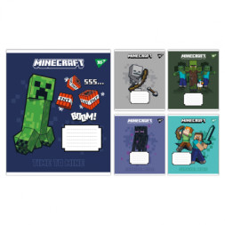 Зошит Yes Minecraft Signs А5 24 аркушів клітинка (767561)