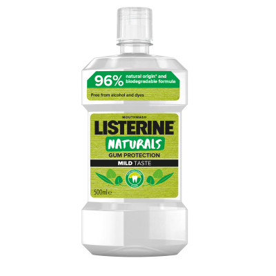 Ополіскувач для порожнини рота Listerine Naturals з ефірними оліями 500 мл (3574661643335/3574661657462)