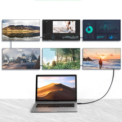 Дата кабель USB-C to USB-C 0.8m USB 4.0 THUNDERBOLTUS501 8K40Gbps Black Ugreen (30389)
