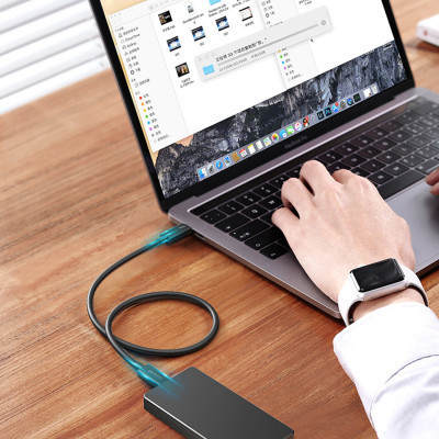 Дата кабель USB-C to USB-C 0.8m USB 4.0 THUNDERBOLTUS501 8K40Gbps Black Ugreen (30389)