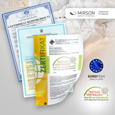 Подушка MirSon пухова Extra 108 пружна 40x60 см (2200000017932)