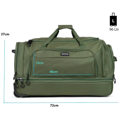 Дорожня сумка TravelZ Wheelbag Doubleloader green 96L (603099) (931072)