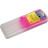 Пенал Cool For School Пластиковий із застібкою Прозорий з рожевим тримачем 8011 (CF85557)