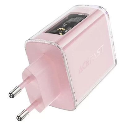 Зарядний пристрій Acefast 3xUSB 65W (2xUSB-C+USB-A) Gan A45 Fast Charger Cherry blossom (6974316282082)