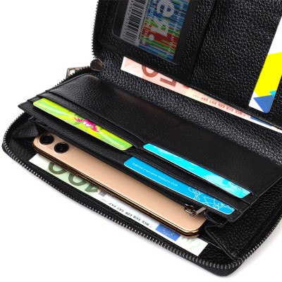 Сумка Bond Accessories З одним відділенням з натуральної шкіри Чорна (22030)