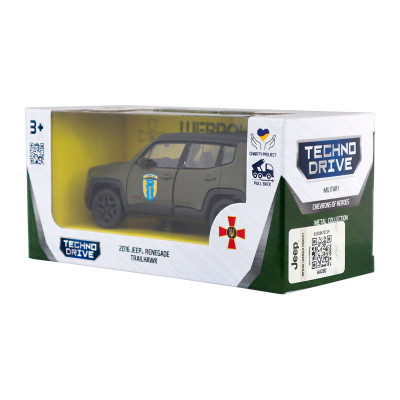 Машина TechnoDrive серії Шеврони Героїв - Jeep Renegade Trailhawk - Айдар (250351W)