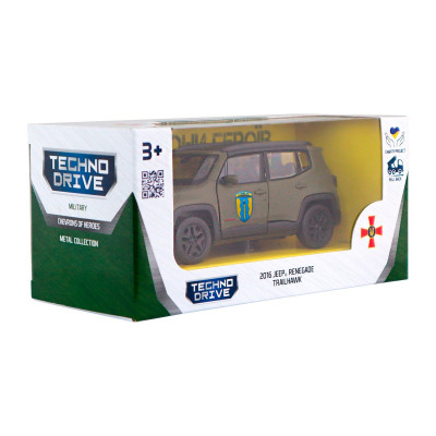 Машина TechnoDrive серії Шеврони Героїв - Jeep Renegade Trailhawk - Айдар (250351W)