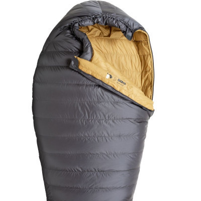 Спальний мішок Turbat Nox пуховий 250 grey/cheddar orange 185 см (012.005.0396)