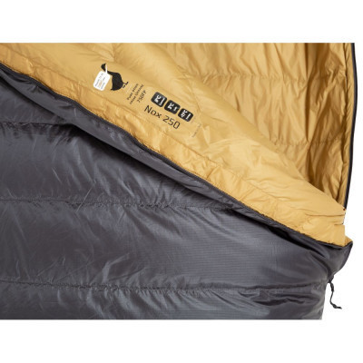 Спальний мішок Turbat Nox пуховий 250 grey/cheddar orange 185 см (012.005.0396)
