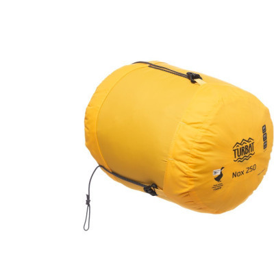 Спальний мішок Turbat Nox пуховий 250 grey/cheddar orange 185 см (012.005.0396)