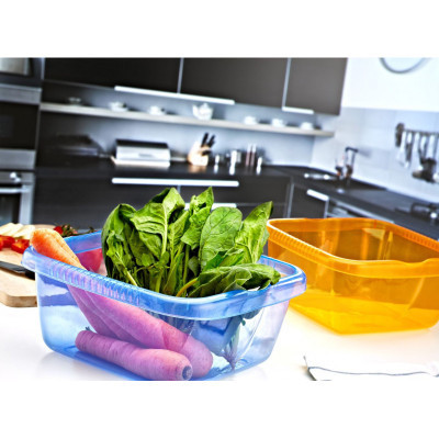 Таз Irak Plastik Квадратний Прозорий 10 л (5232)