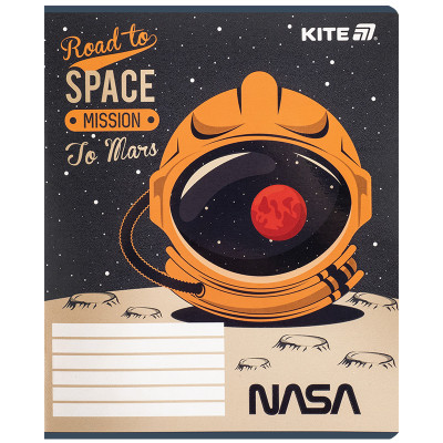 Зошит Kite NASA, 12 аркушів, клітинка (NS25-232)