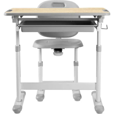 Парта зі стільцем FunDesk Piccolino III Grey-w