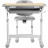 Парта зі стільцем FunDesk Piccolino III Grey-w