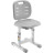 Парта зі стільцем FunDesk Piccolino III Grey-w