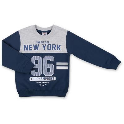 Спортивний костюм дитячий Breeze сірий меланж індиго &quot;New York&quot; (7938-92B-gray-blue)