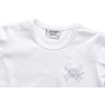 Плаття дитяче Breeze зі спідницею в смужку (8753-86G-white)