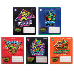 Зошит Kite Ninja Turtles, 18 аркушів, лінія (NT24-237)