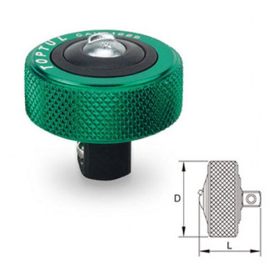 Тріскачка Toptul міні дискова 1/2&quot; 52 зубці (CAUB1633)