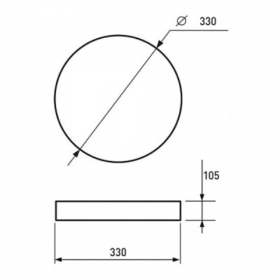 Світильник Eurolamp DecoLight 18W 4000K (LED-NLR-18/4(F)new)