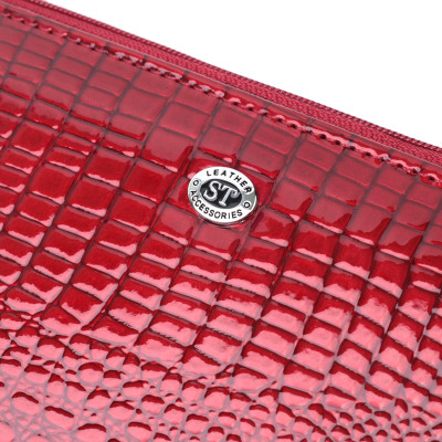 Гаманець ST Leather З натуральної шкіри Червоний (22715)