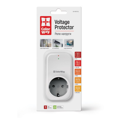 Реле напряжения ColorWay LED1, white (CW-VR16-03L)