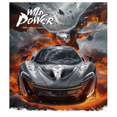 Зошит Школярик Wild power 36 аркушів клітинка (036-3479K)