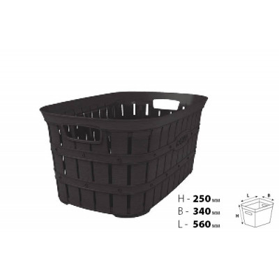 Кошик для білизни Violet House 1040 Бамбу Coffee 40 л (1040 Бамбу COFFEE 40 л)